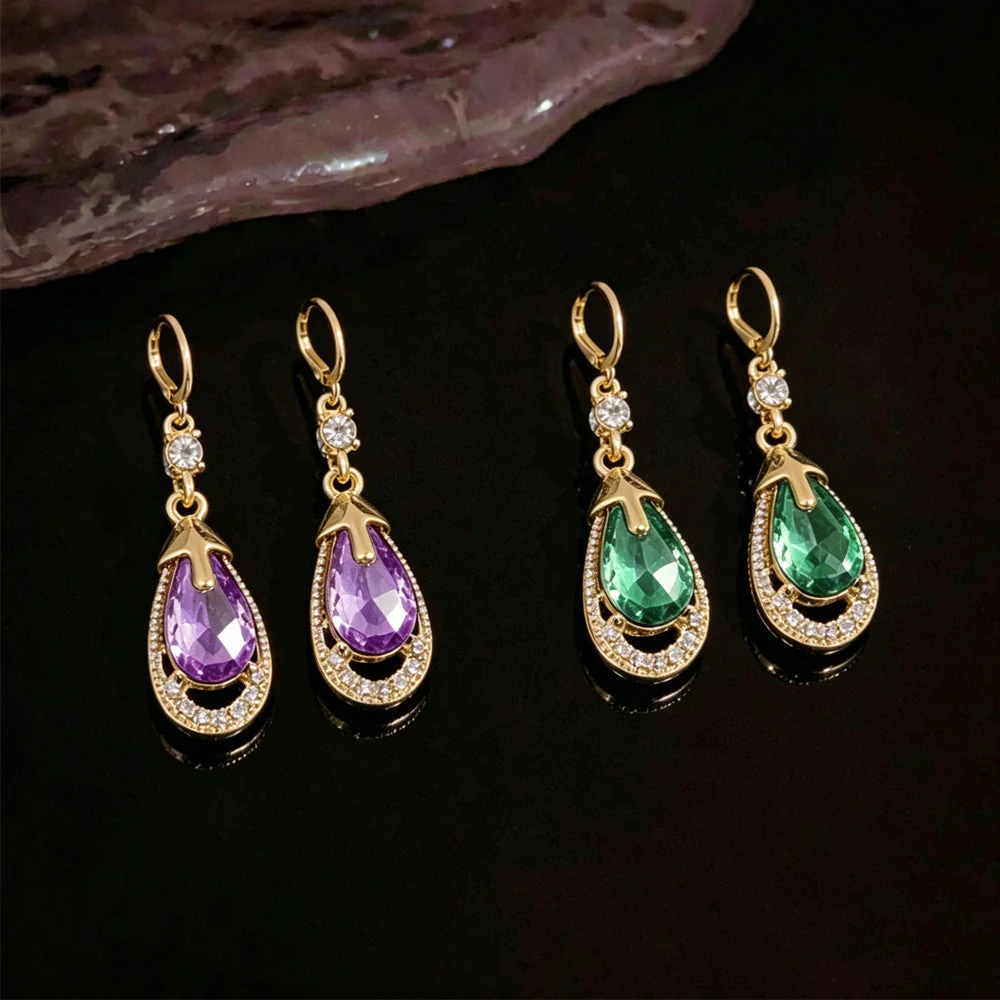 (🔥LETZTER TAG SALE – 80 % RABATT🔥) CZTICLE® Tropfenförmige Germanium-Ohrringe - Image 9