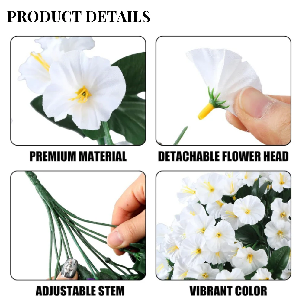 💖Im Angebot – Künstliche Hängeblumen – UV-beständig, wasserdicht, windfest - Image 4