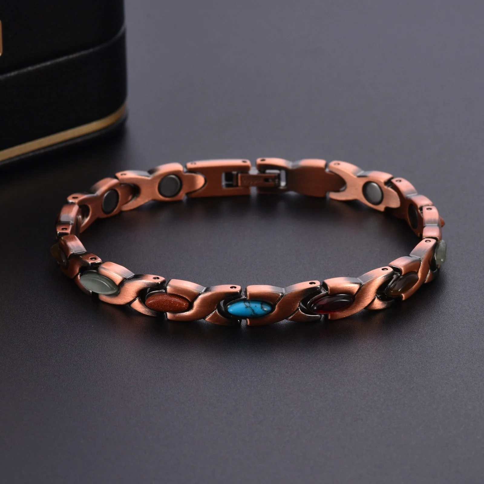 🌟Neue Woche, neue Rabatte: 80 % Rabatt – 🍀 Klee-Armband aus Kupfer mit Magnetverschluss [2 Stück kaufen, versandkostenfrei] - Image 7