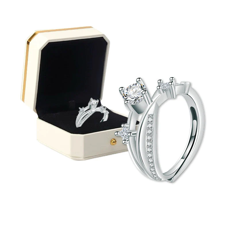 🔥 LETZTER TAG -80% 💎 CZTICLE® Lym-MagneChic-Diamantring - Image 9